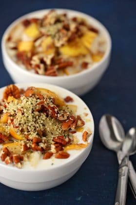Yogurt Parfait with Pear and Pecans