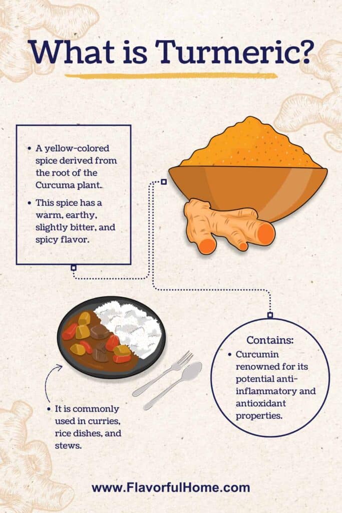 Infographic showing what is turmeric 